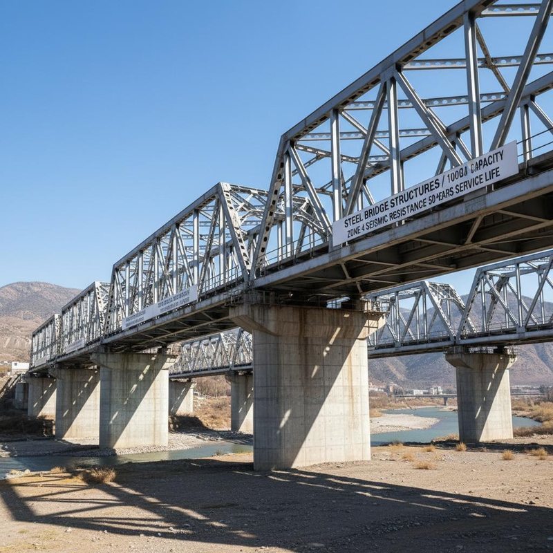 Steel Bridge Structures with 1000T Load & Seismic Resistance
